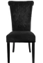Стул черный бархатный 98х47х52 см