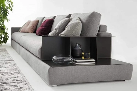 Диван Bijoux прямой серый