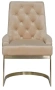 Стул велюр бежевый/матовое золото 65х61х93см