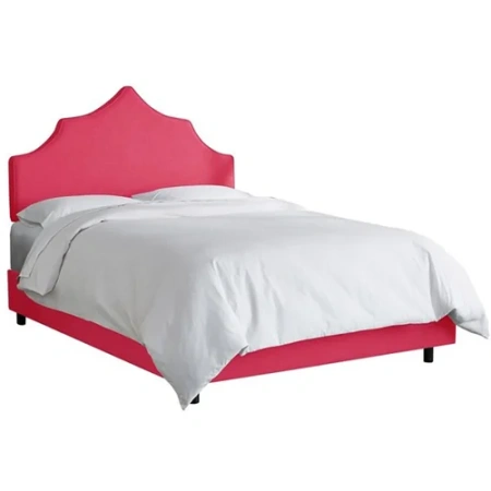 Кровать двуспальная 180х200 розовая Camille Light Fuchsia