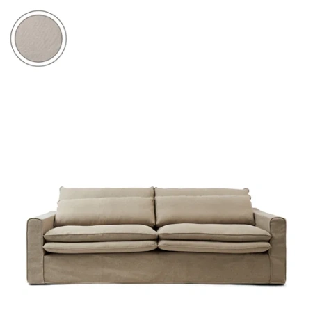 Диван Continental 3,5 мест, ткань оксфорд, лен фландрия