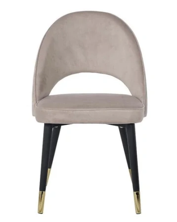 Стул велюр серо-бежевый 51х56х84см