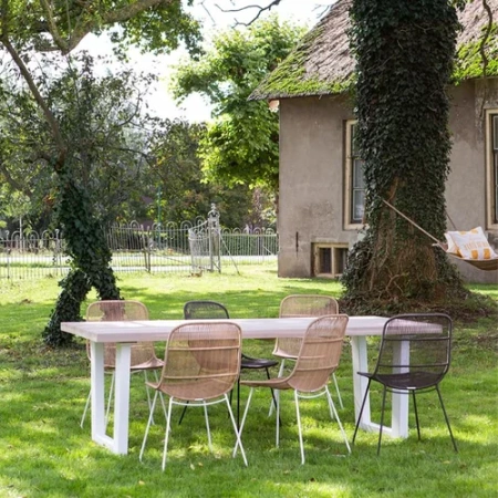 Обеденный стул для улицы Hartford, бежевый/каменно-белый