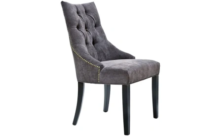 Стул обеденный со стяжкой коричневый велюр Calmness